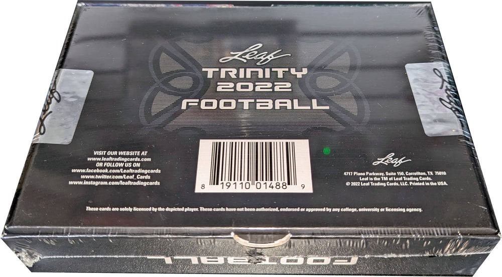 2022 Leaf Trinity Football Factory Sealed Hobby Box