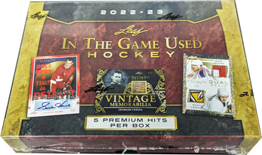 2022-23 Leaf ITG In the Game Used Hockey Hobby Box