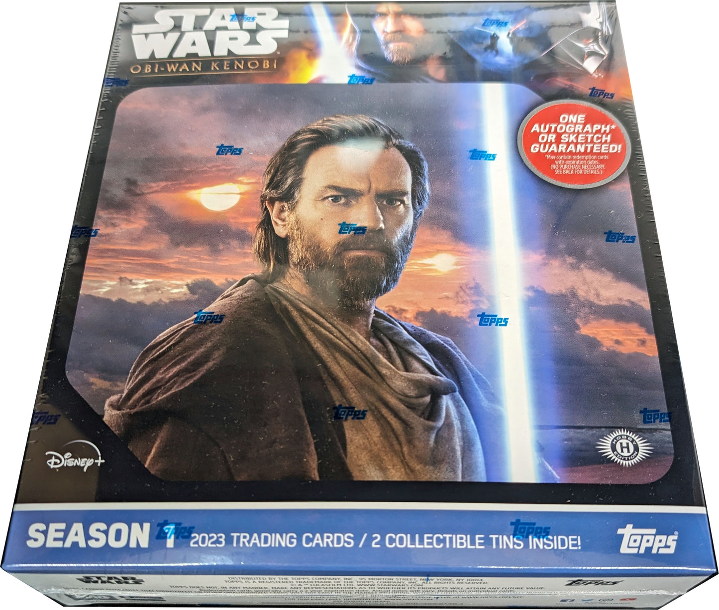2023 Topps Star Wars Obi-Wan Kenobi Collectors Hobby Box with 2 Tins