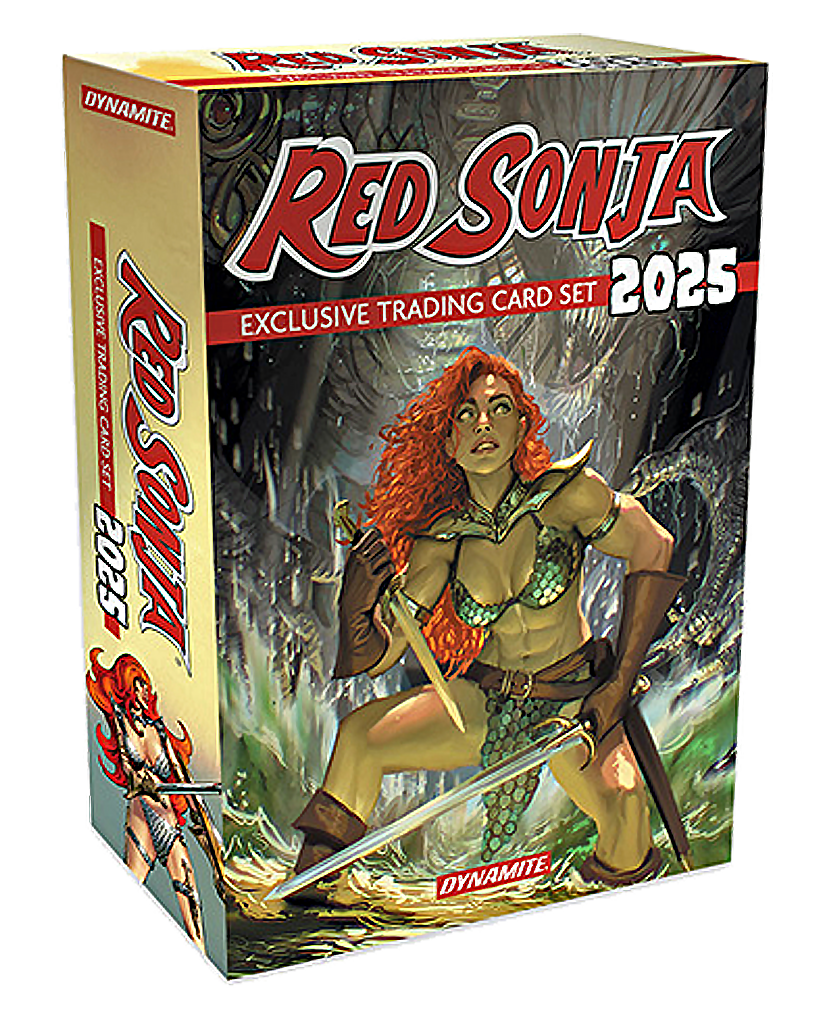 Dynamite Red Sonja 2025 Exclusive Trading Card Set with Sketch & Auto