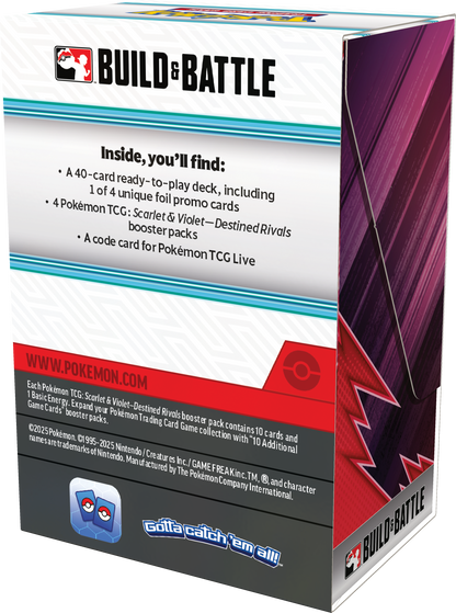 Pokemon Scarlet & Violet: Destined Rivals Build and Battle Box