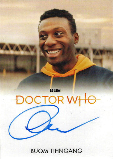 2022 Doctor Who Series 11 & 12 Buom Tihngang Full Bleed Autograph Card