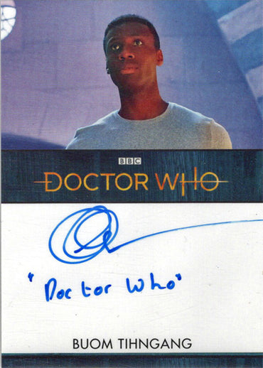 2022 Doctor Who Series 11 & 12 Buom Tihngang Autograph Inscription Card