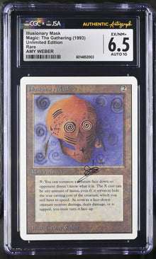 Magic MTG Illusionary Mask [Unlimited Edition] CGC 6.5 EX/NM JSA Amy Weber Autograph