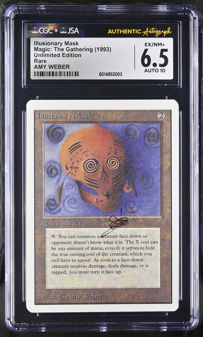 Magic MTG Illusionary Mask [Unlimited Edition] CGC 6.5 EX/NM JSA Amy Weber Autograph