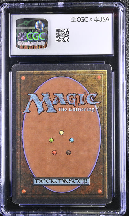 Magic MTG Wall of Wood [Beta Edition] Graded CGC 5.5 Ex+ JSA Mark Tedin Autograph