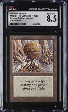 Magic MTG Wooden Sphere [Alpha Edition] Graded CGC 8.5 NM/Mint+