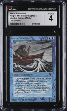 Magic MTG Water Elemental [Alpha Edition] Graded CGC 4 VG/Ex