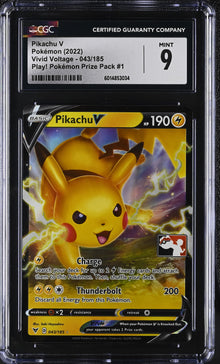 Pokemon Pikachu V (043/185) [Vivid Voltage] Prize Pack Promo CGC 9 Mint