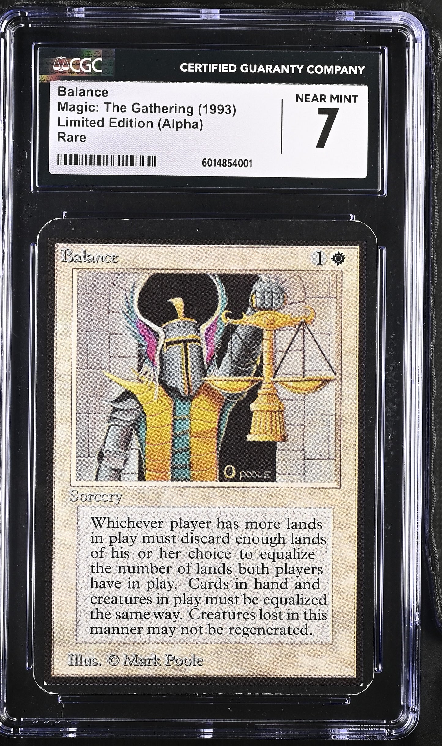 Magic: The Gathering MTG Balance [Alpha Edition] Graded CGC 7 NM