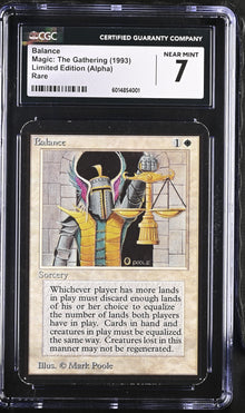 Magic: The Gathering MTG Balance [Alpha Edition] Graded CGC 7 NM