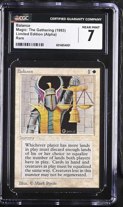Magic: The Gathering MTG Balance [Alpha Edition] Graded CGC 7 NM