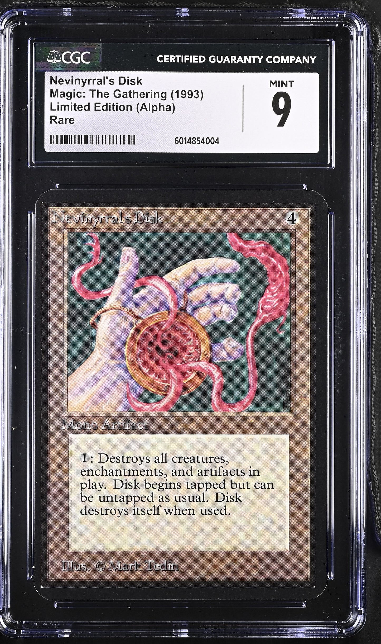 Magic: The Gathering MTG Nevinyrral's Disk [Alpha Edition] Graded CGC 9 Mint