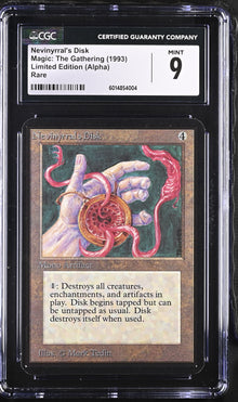 Magic: The Gathering MTG Nevinyrral's Disk [Alpha Edition] Graded CGC 9 Mint