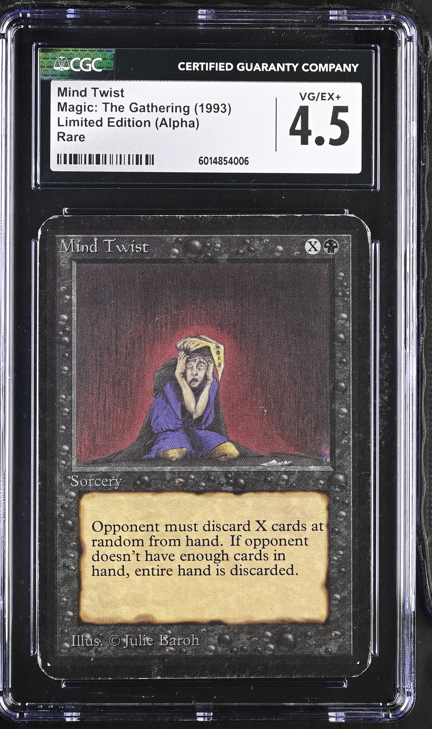 Magic: The Gathering MTG Mind Twist [Alpha Edition] Graded CGC 4.5 VG/EX+