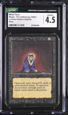 Magic: The Gathering MTG Mind Twist [Alpha Edition] Graded CGC 4.5 VG/EX+