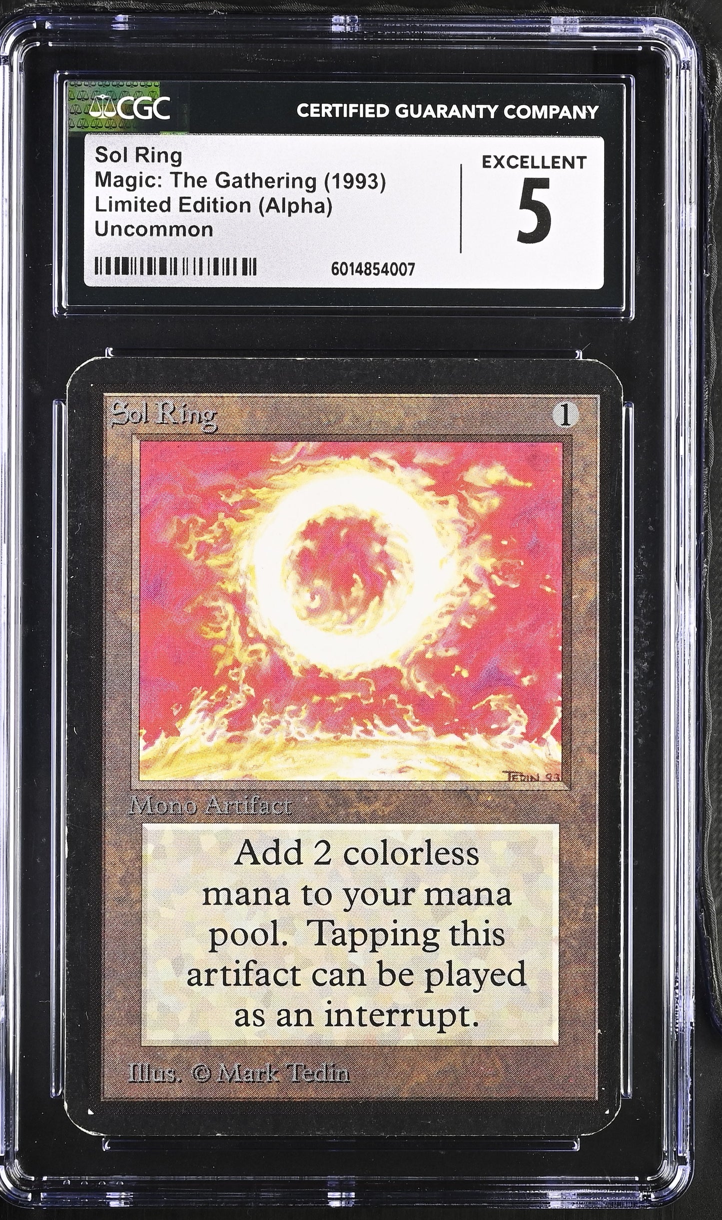 Magic: the Gathering MTG Sol Ring [Alpha Edition] Graded CGC 5 Excellent