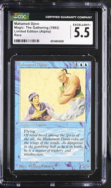 Magic: The Gathering MTG Mahamoti Djinn [Alpha Edition] Graded CGC 5.5 Excellent+