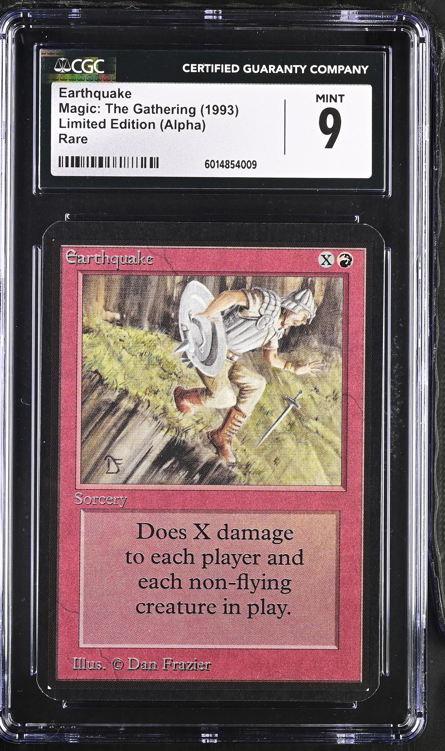 Magic: The Gathering MTG Earthquake [Alpha Edition] Graded CGC 9 Mint