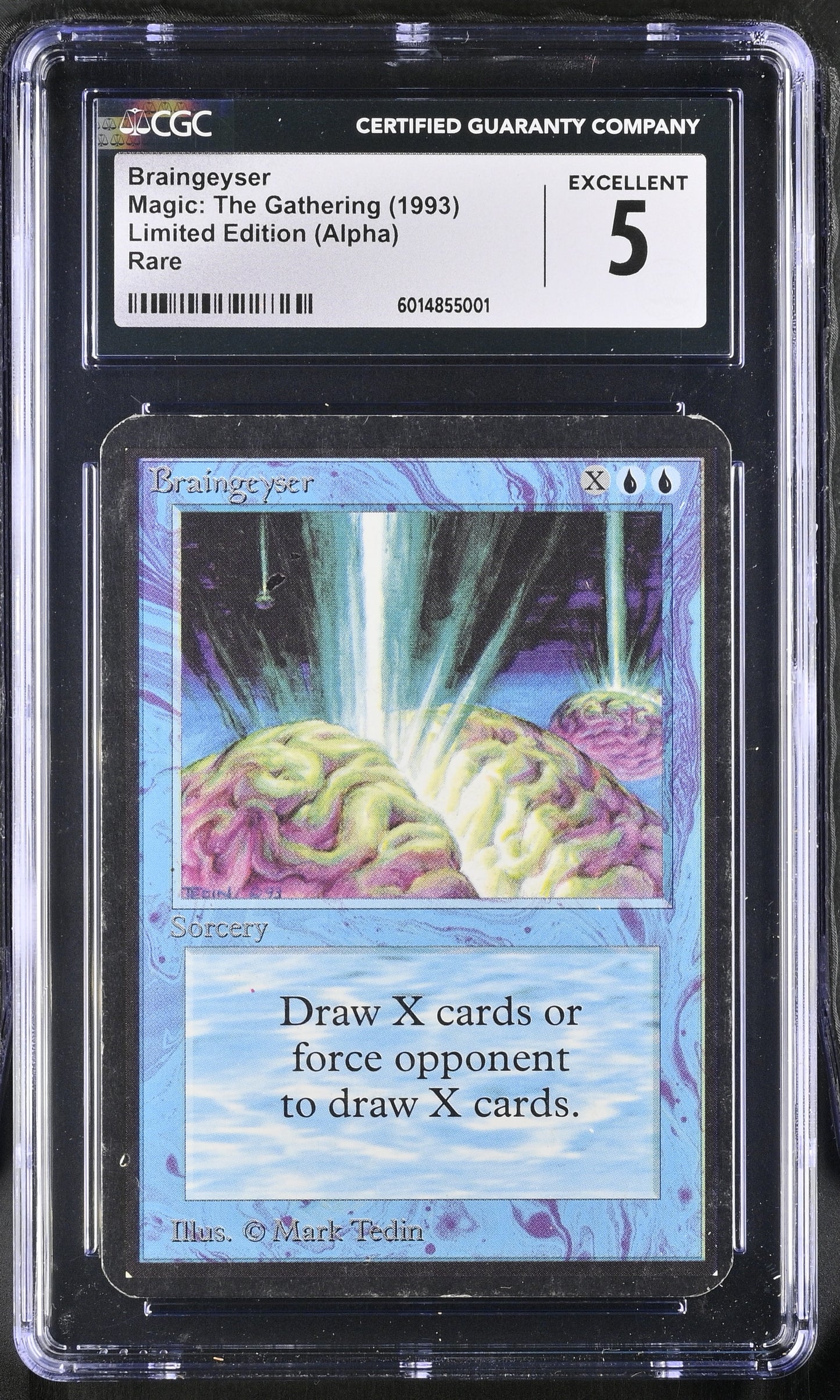 Magic: The Gathering MTG Braingeyser [Alpha Edition] Graded CGC 5 Excellent