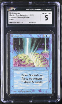 Magic: The Gathering MTG Braingeyser [Alpha Edition] Graded CGC 5 Excellent