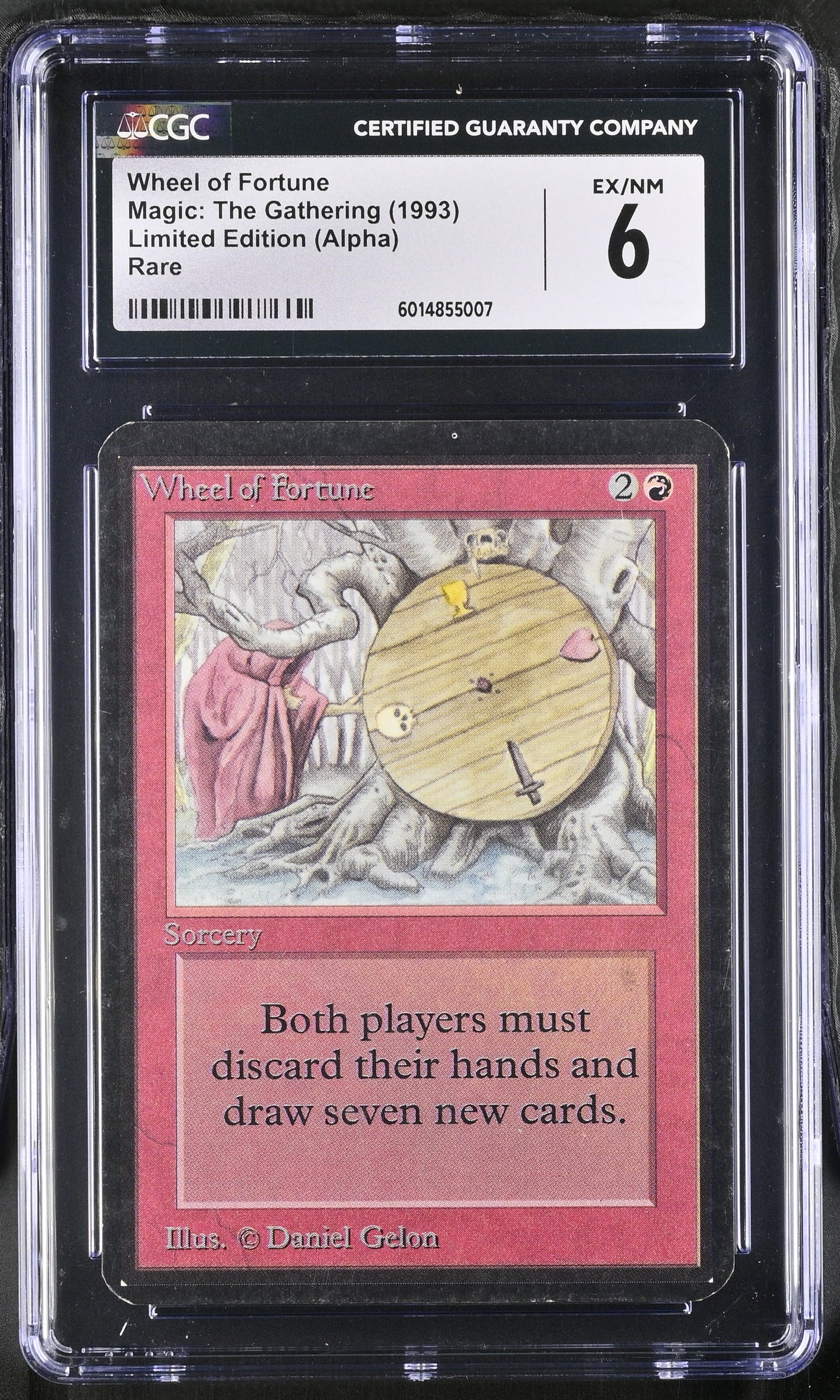 Magic: The Gathering MTG Wheel of Fortune [Alpha Edition] CGC 6 Ex/NM
