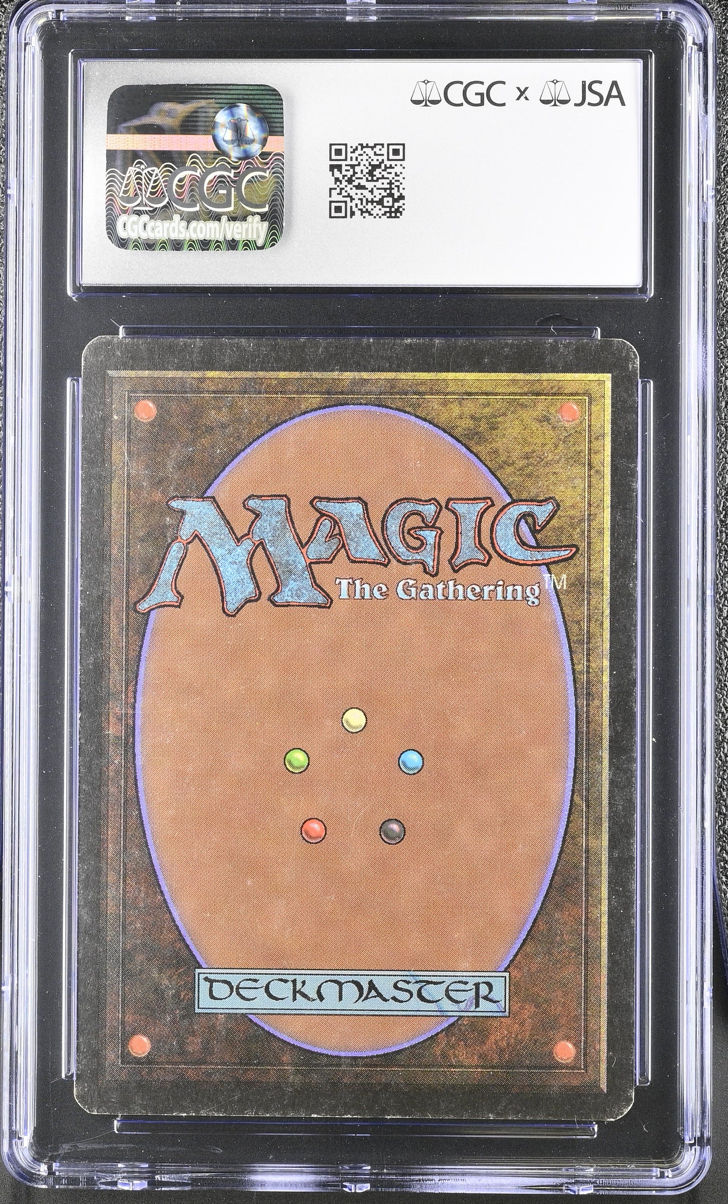 Magic: The Gathering Time Vault [Beta Edition] CGC x JSA Signed by Mark Tedin