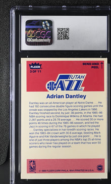 1986-87 Fleer Basketball Stickers #3 Adrian Dantley CGC 6 Ex/NM