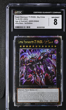 Yu-Gi-Oh! Super Starslayer TY-PHON - Sky Crisis (Quarter Century Rare) [AGOV-EN042] CGC 8 NM/Mint