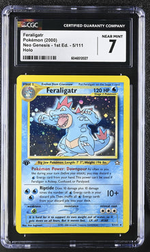 Pokemon Feraligatr (5/111) [Neo Genesis 1st Edition] Graded CGC 7 Near Mint
