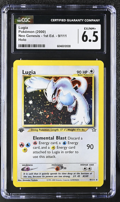 Pokemon Lugia (9/111) [Neo Genesis 1st Edition] Graded CGC 6.5 Ex/NM+