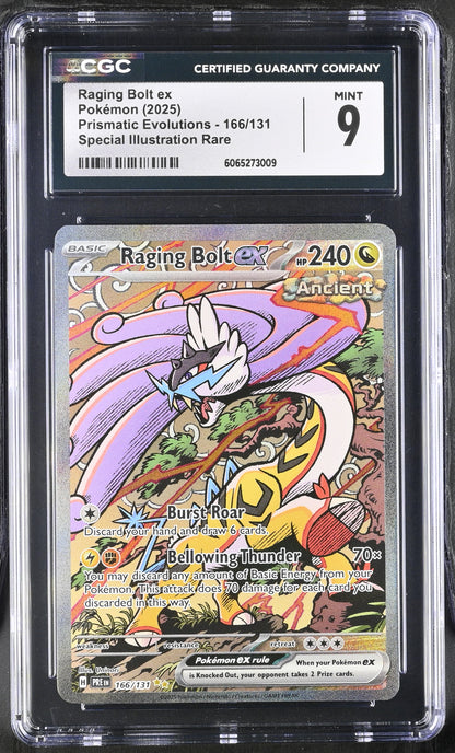 Pokemon Raging Bolt ex (166/131) [S&V: Prismatic Evolutions] Graded CGC 9 Mint