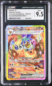 Pokemon Flareon ex (146/131) [Scarlet & Violet: Prismatic Evolutions] CGC 9.5 Mint+