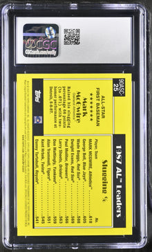 2025 Topps Mark McGwire #90ASC-25 CGC 9.5 Silver Pack Gold Refractor #'d /50