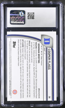 2024-25 Topps Bowman Chrome University Cooper Flagg #16 1st CGC 9.5 Mint+