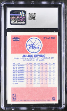 1986-87 Fleer Basketball #31 Julius Erving CGC 6 EX/NM