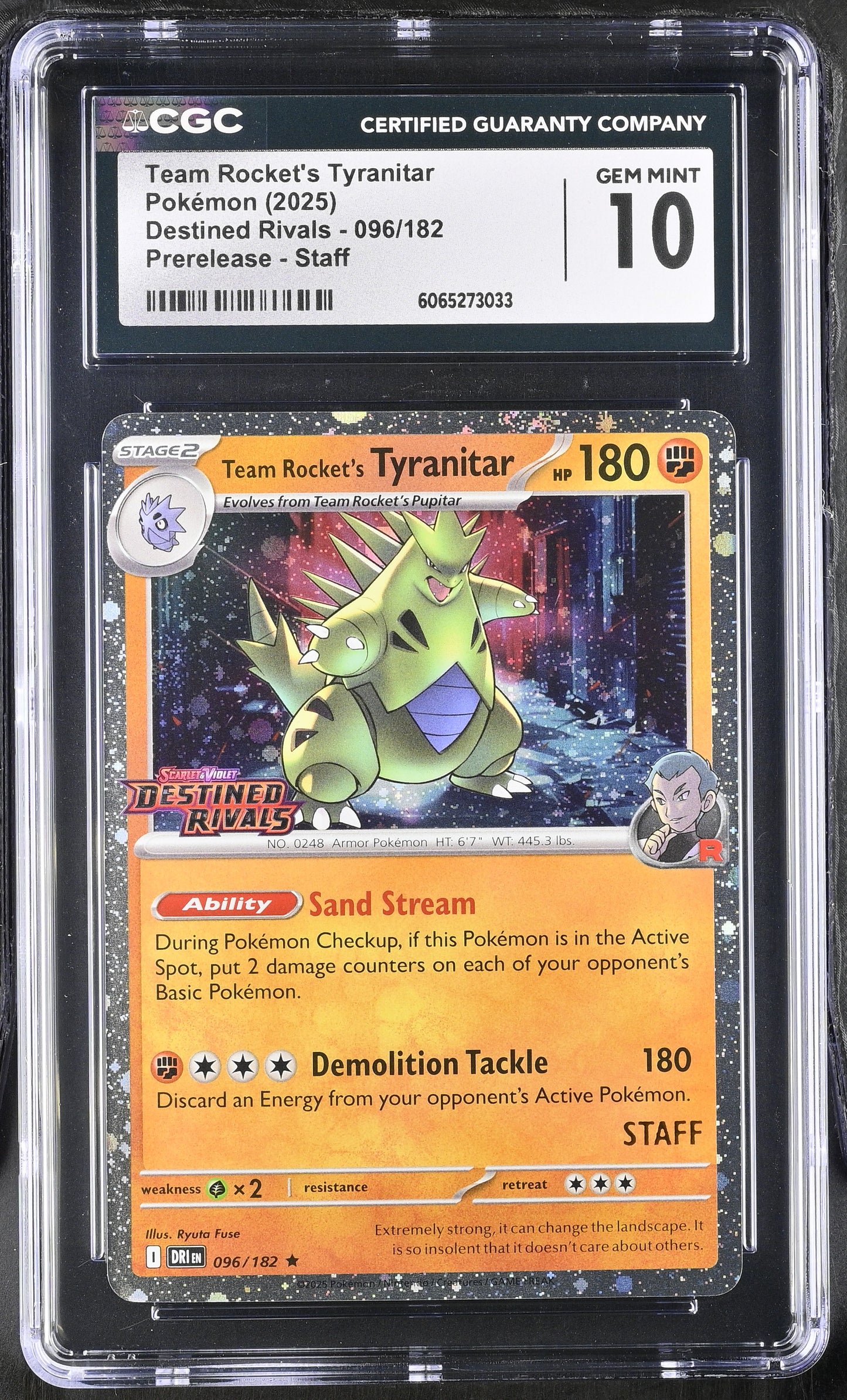 Pokemon [S&V: Destined Rivals] Prerelease Staff Set of 4 CGC 10 Gem Mint