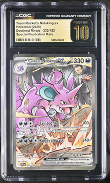 Pokemon Team Rocket's Nidoking ex (233/182) [S&V: Destined Rivals] CGC 10 Pristine