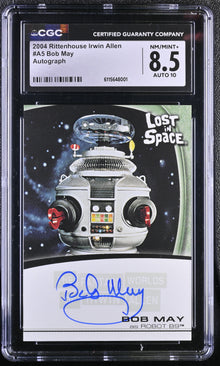 2004 Rittenhouse Lost in Space Bob May Autograph Card A5 Graded CGC 8.5 NM/Mint+