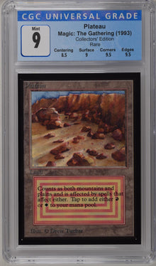 Magic: The Gathering MTG Plateau [Collectors' Edition] Graded CGC 9 Mint
