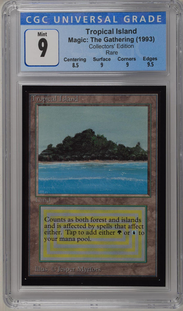 Magic: the Gathering MTG Tropical Island [Collectors' Edition] Graded CGC 9 Mint