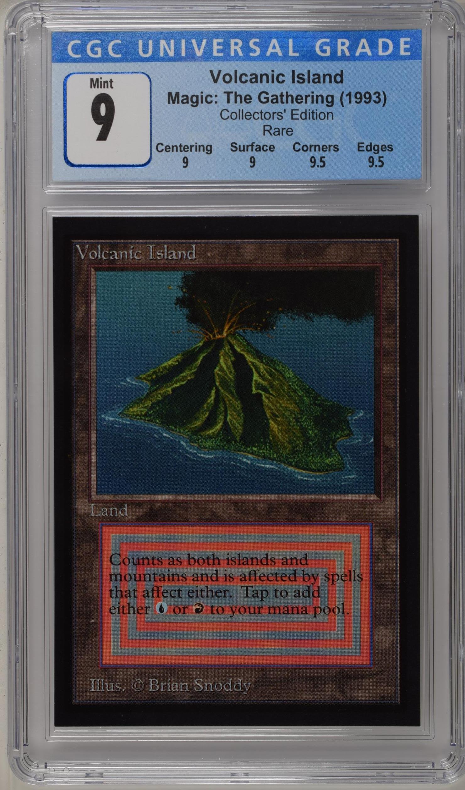 Magic: The Gathering MTG Volcanic Island [Collectors' Edition] Graded CGC 9 Mint