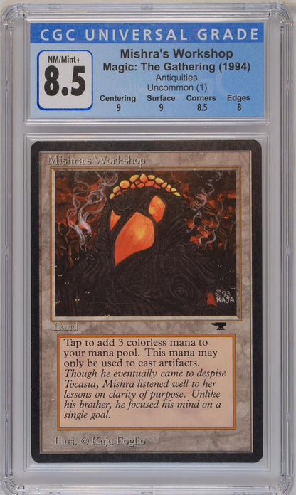 Magic: The Gathering MTG Mishra's Workshop [Antiquities] Graded CGC 8.5 NM/Mint+