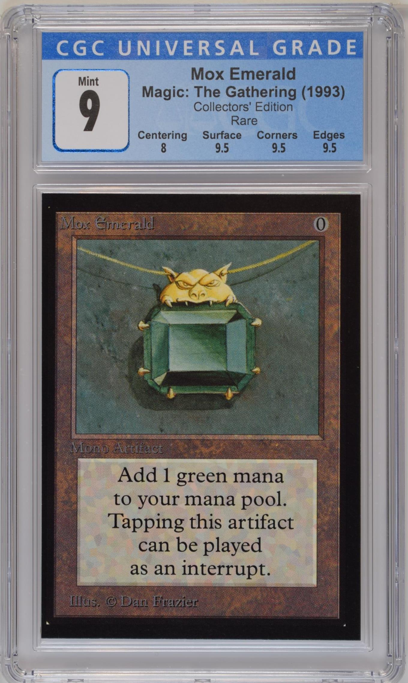 Magic: The Gathering MTG Mox Emerald [Collectors' Edition] Graded CGC 9 Mint