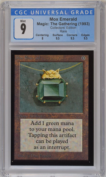 Magic: The Gathering MTG Mox Emerald [Collectors' Edition] Graded CGC 9 Mint