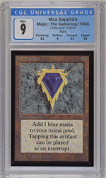 Magic: The Gathering MTG Mox Sapphire [Collectors' Edition] Graded Graded CGC 9 Mint