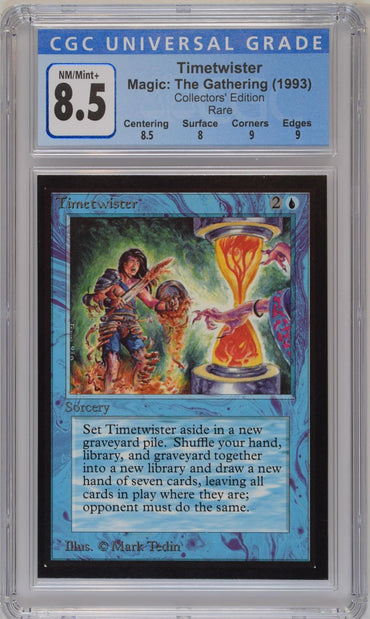 Magic: the Gathering MTG Timetwister [Collectors' Edition] Graded CGC 8.5 NM/Mint+