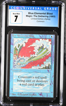 Magic: The Gathering MTG Blue Elemental Blast [Alpha Edition] Graded CGC 7 Near Mint