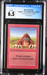 Magic: The Gathering MTG Burrowing [Alpha Edition] Graded CGC 6.5 Ex/NM