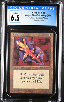 Magic: The Gathering MTG Crystal Rod [Alpha Edition] Graded CGC 6.5 Ex/NM+